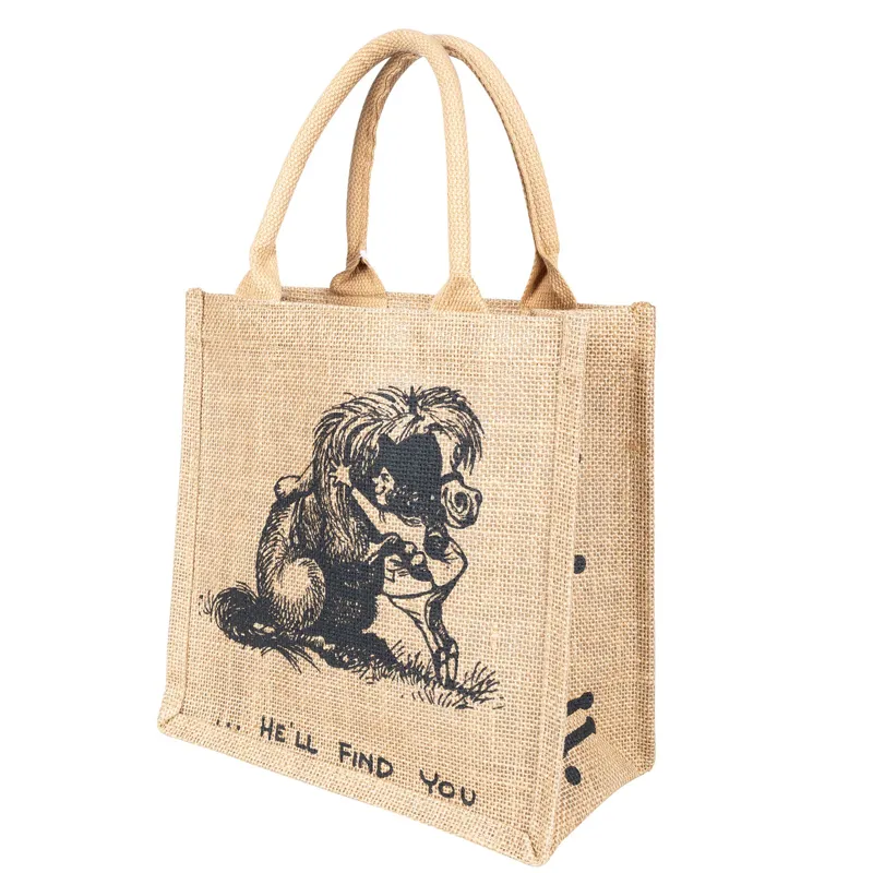 Hy Thelwell Collection Square Hessian Bag - Pony Pals