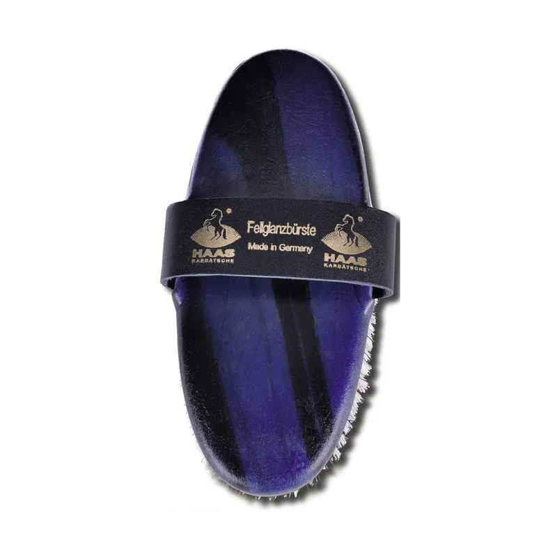 HAAS Fellglanz Body Brush Blue/Black