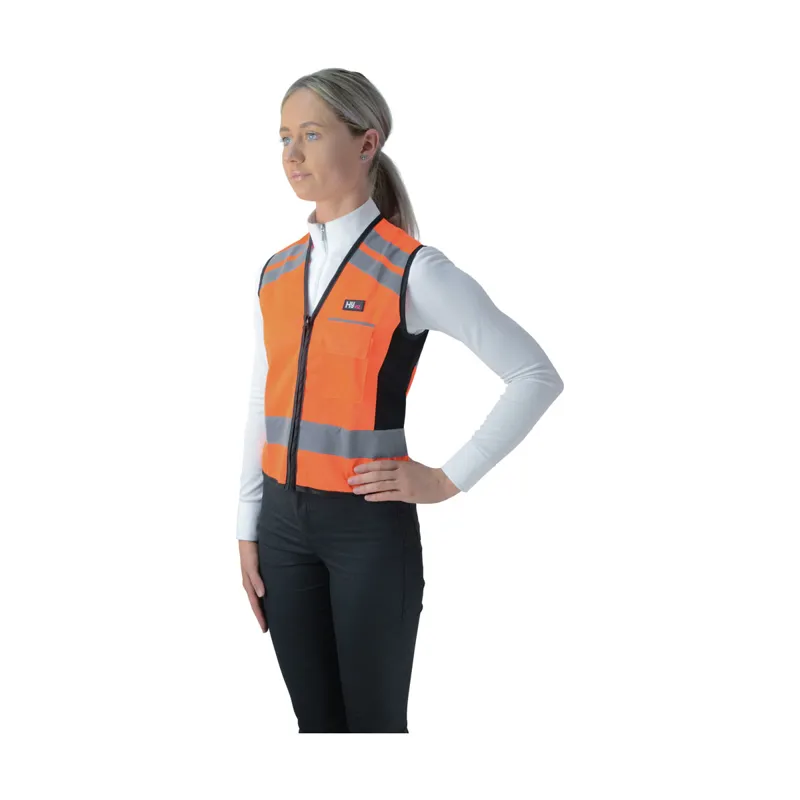 HyViz Waistcoat Please Pass Wide and Slow Orange/Black-1