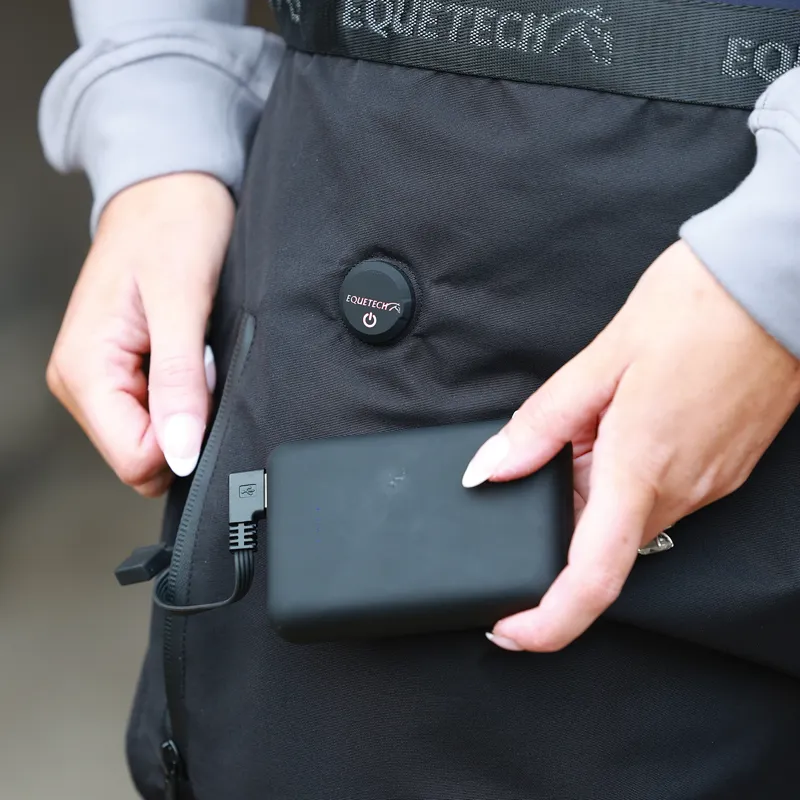 Equetech Inferno Heated Waterproof Over Breeches Black-2