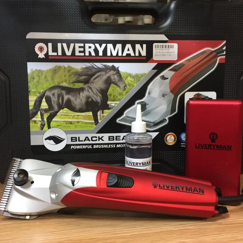 Liveryman Black Beauty Clippers With Lithium Battery 