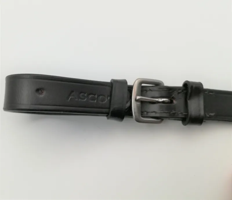 Dever Ascot 3/4in Buckle Billet Rubber Grip Reins 60In Black-1