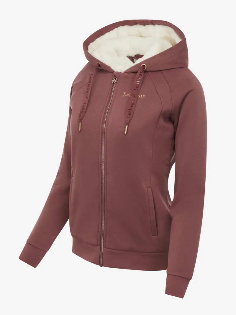 LeMieux Ladies Sherpa Hoodie Orchid-4