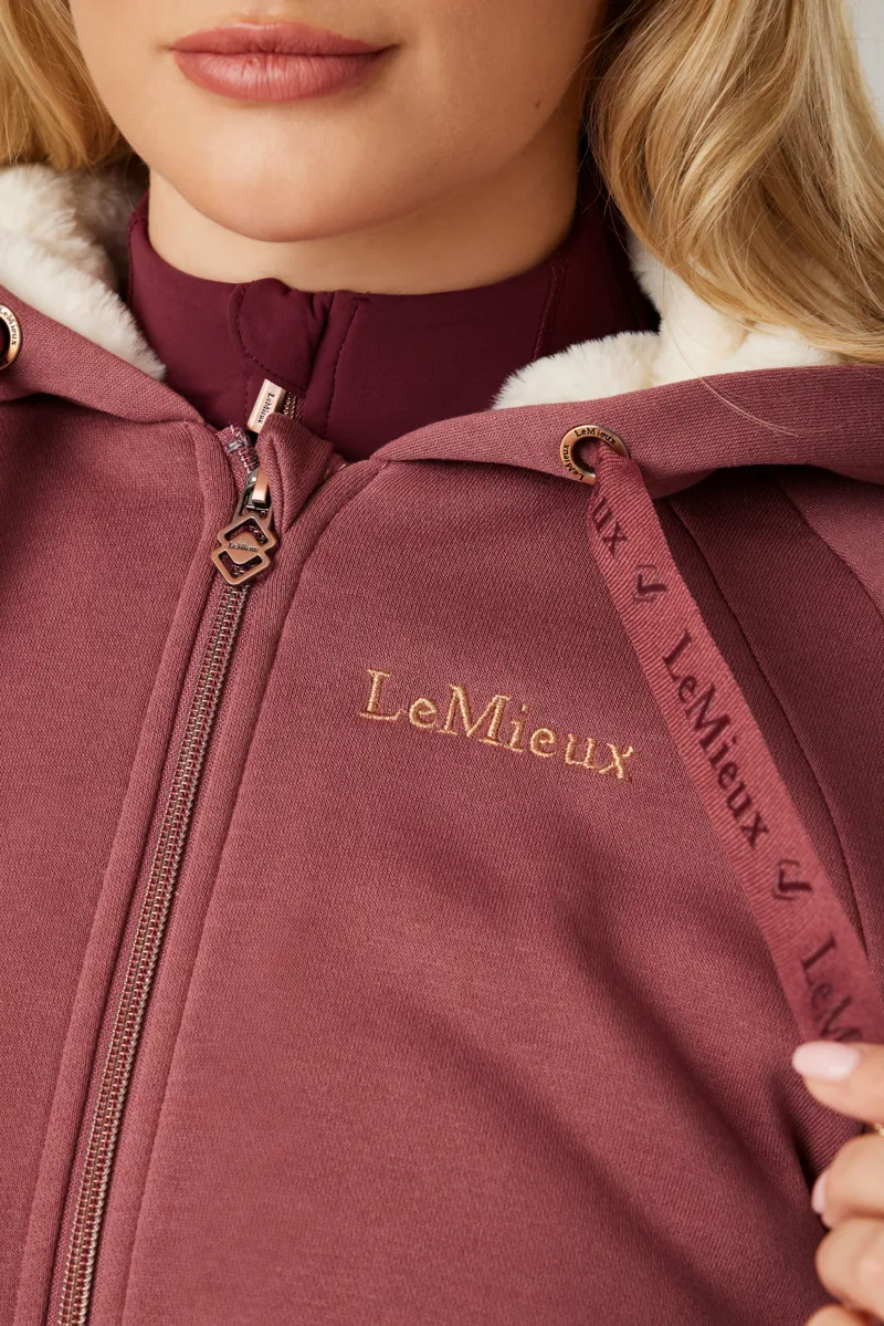 LeMieux Ladies Sherpa Hoodie Orchid-7