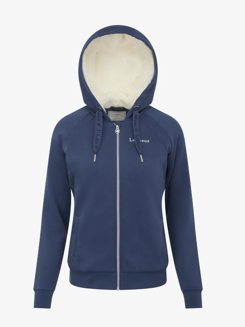 LeMieux Ladies Sherpa Hoodie Atlantic-1