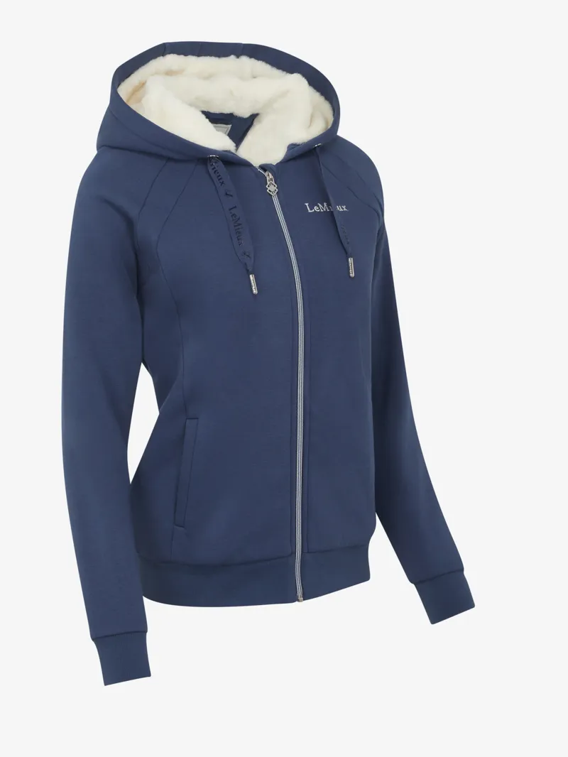LeMieux Ladies Sherpa Hoodie Atlantic-3