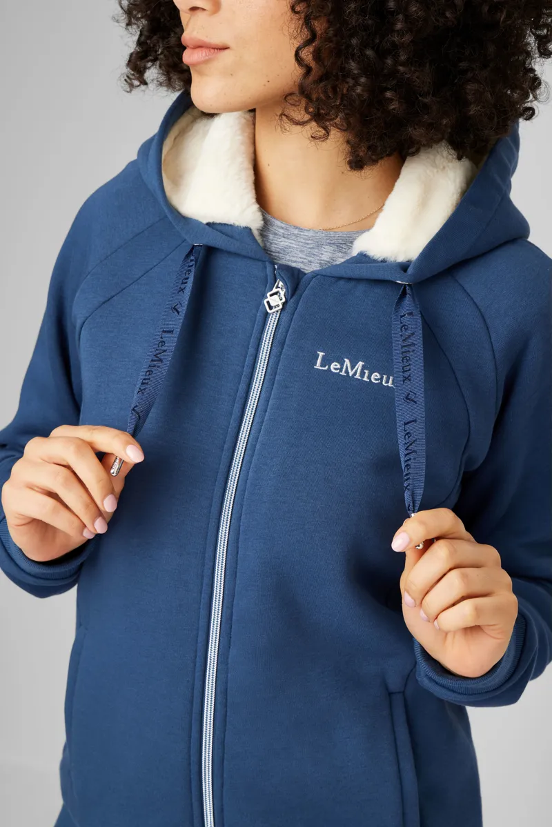 LeMieux Ladies Sherpa Hoodie Atlantic-6