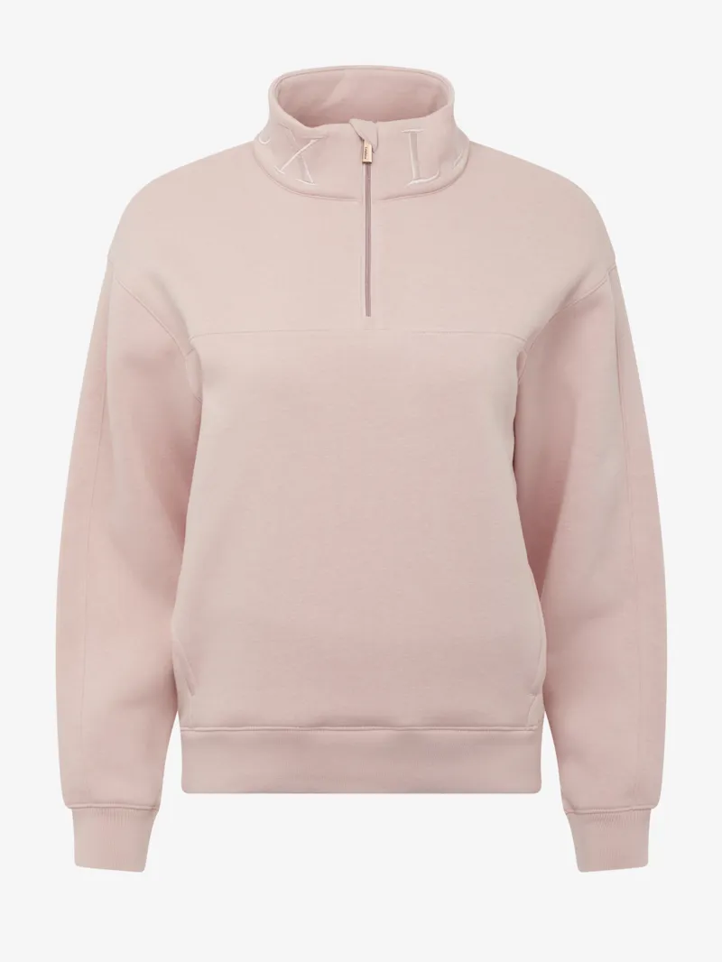 LeMieux Ladies Kali Half Zip Sweat PInk Quartz-6