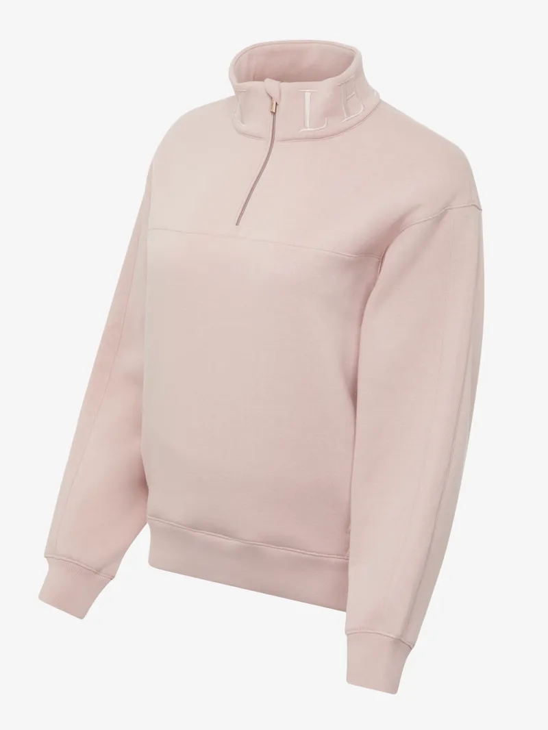 LeMieux Ladies Kali Half Zip Sweat PInk Quartz-5
