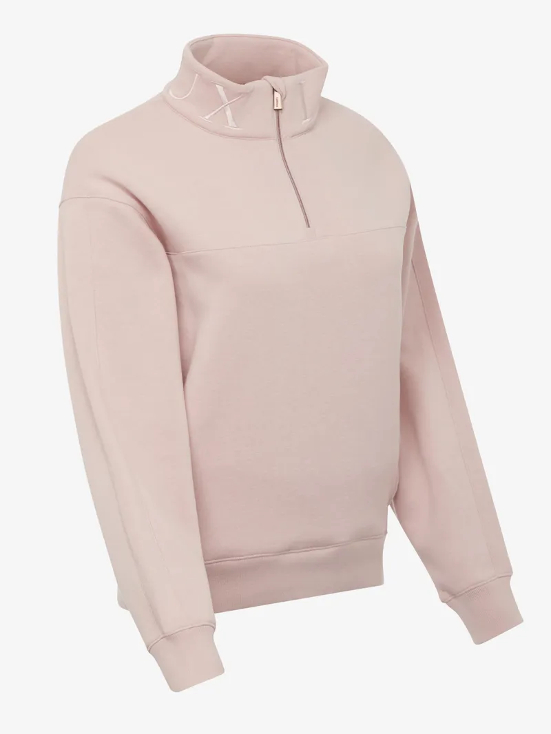 LeMieux Ladies Kali Half Zip Sweat PInk Quartz-4