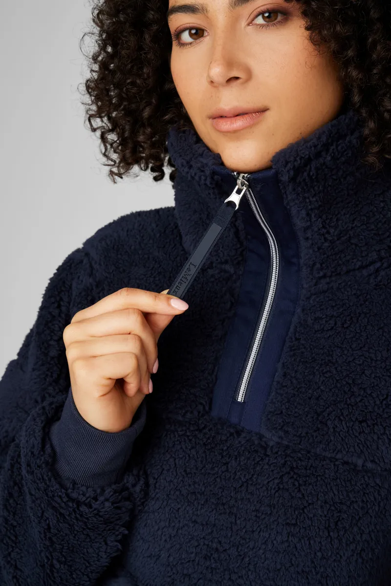 LeMieux Ladies Tara Teddy Fleece Navy-7