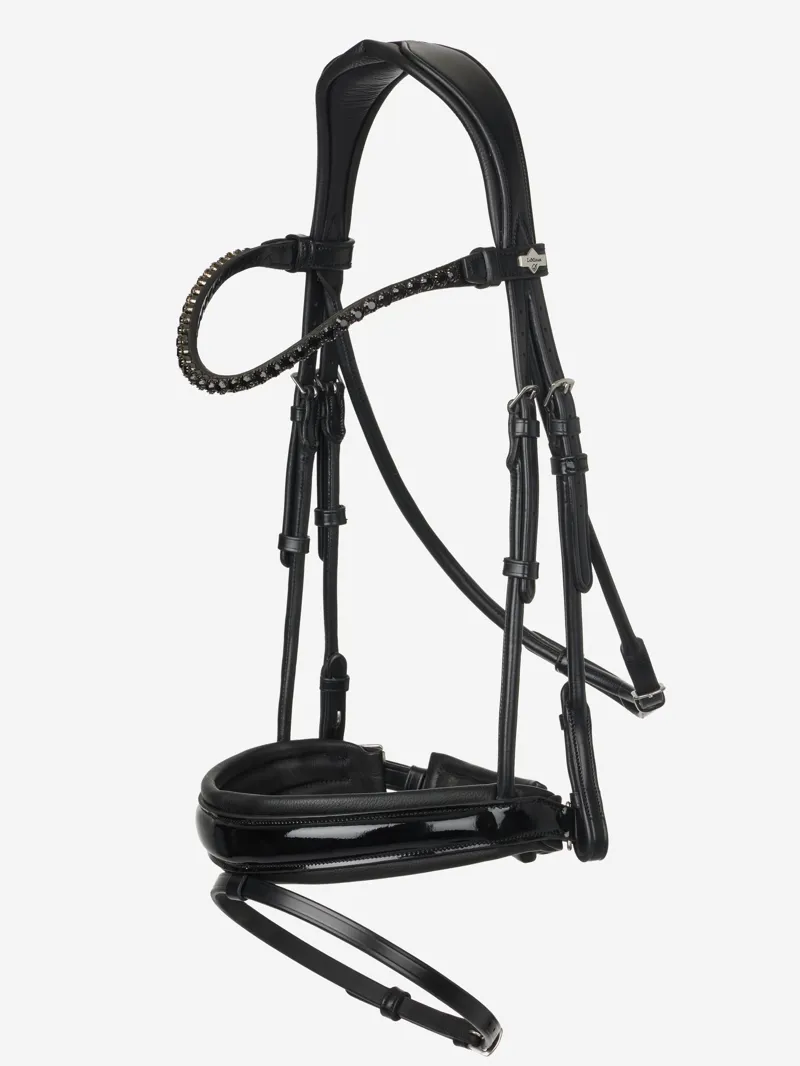LeMieux Kudos Patent Dressage Bridle Black-4