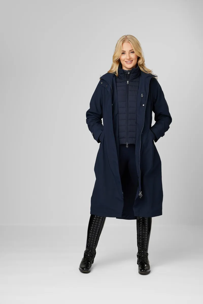 LeMieux Amelie Waterproof Lightweight Riding Coat Navy-1