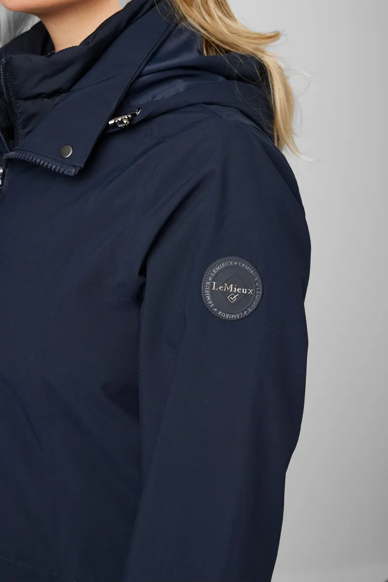 LeMieux Amelie Waterproof Lightweight Riding Coat Navy-6