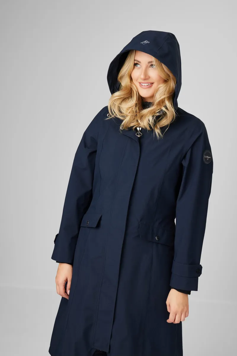 LeMieux Amelie Waterproof Lightweight Riding Coat Navy-5