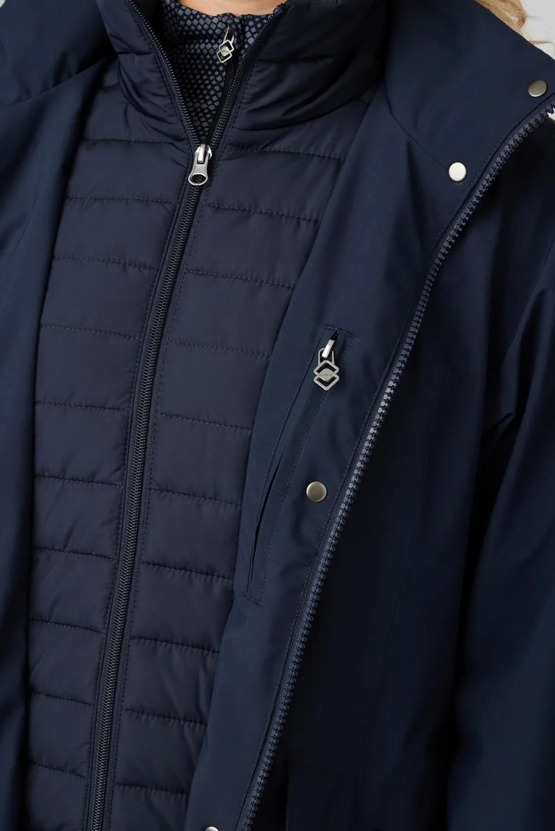 LeMieux Amelie Waterproof Lightweight Riding Coat Navy-7