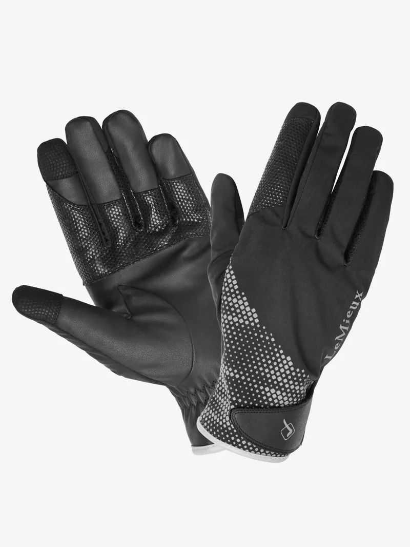 LeMieux Waterproof Riding Gloves Black