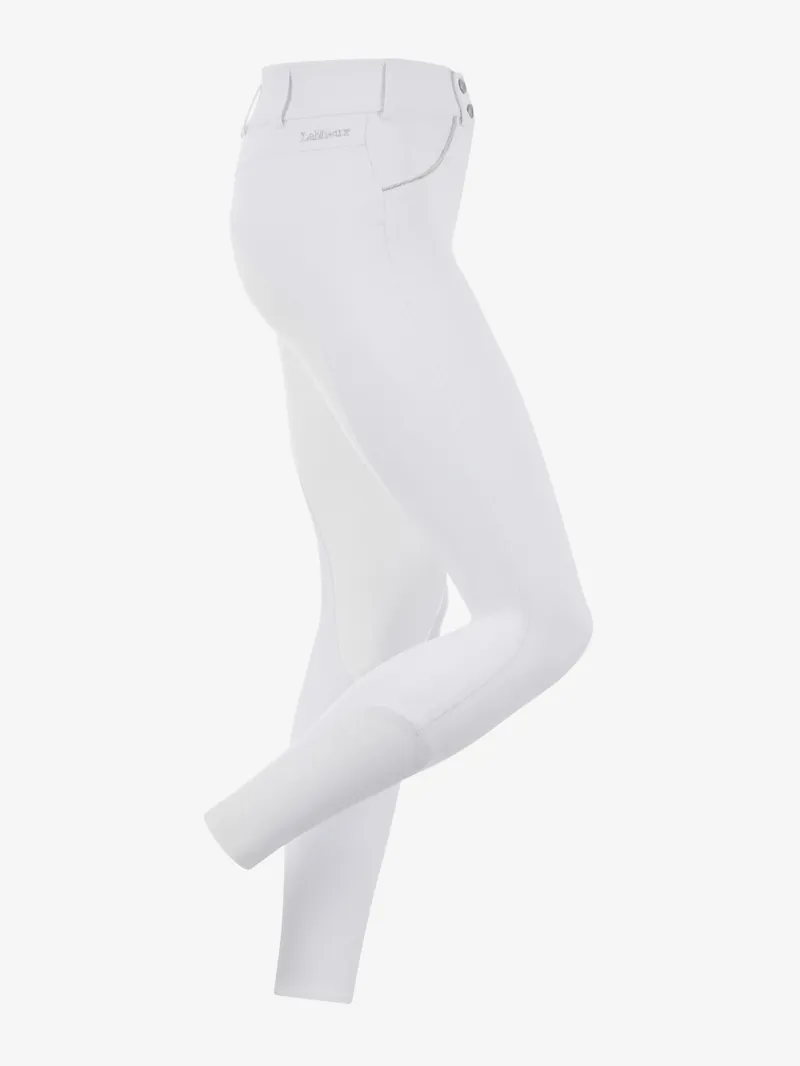 LeMieux Victoria Breech Suede Seat White-2