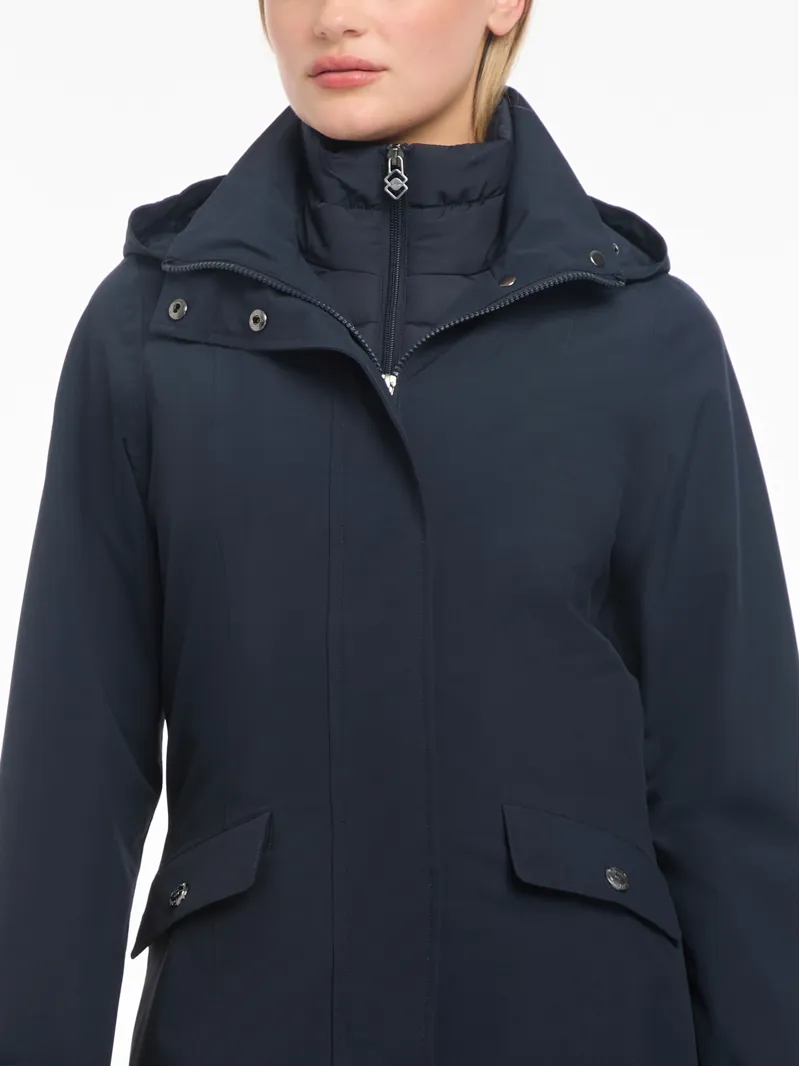 LeMieux Amelie Waterproof Lightweight Riding Coat Navy-9