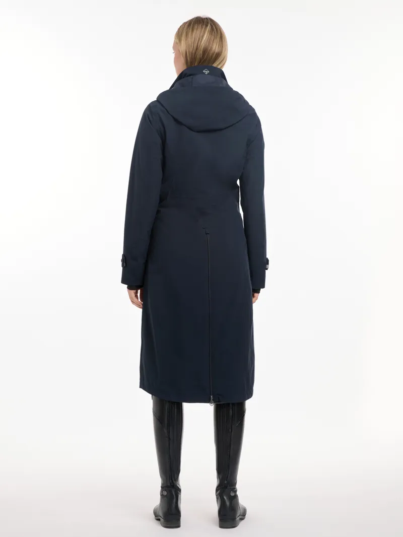 LeMieux Amelie Waterproof Lightweight Riding Coat Navy-11