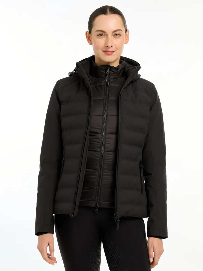 LeMieux Ladies Brooke Waterproof Hybrid Jacket Black-9