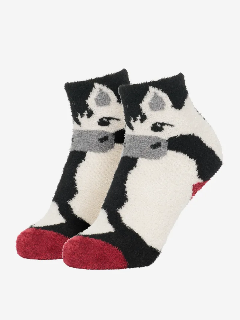 LeMieux Mini Fluffy Character Socks Razzle-1
