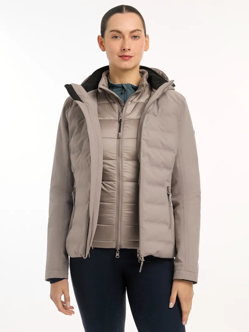 LeMieux Ladies Brooke Waterproof Hybrid Jacket Ash-10