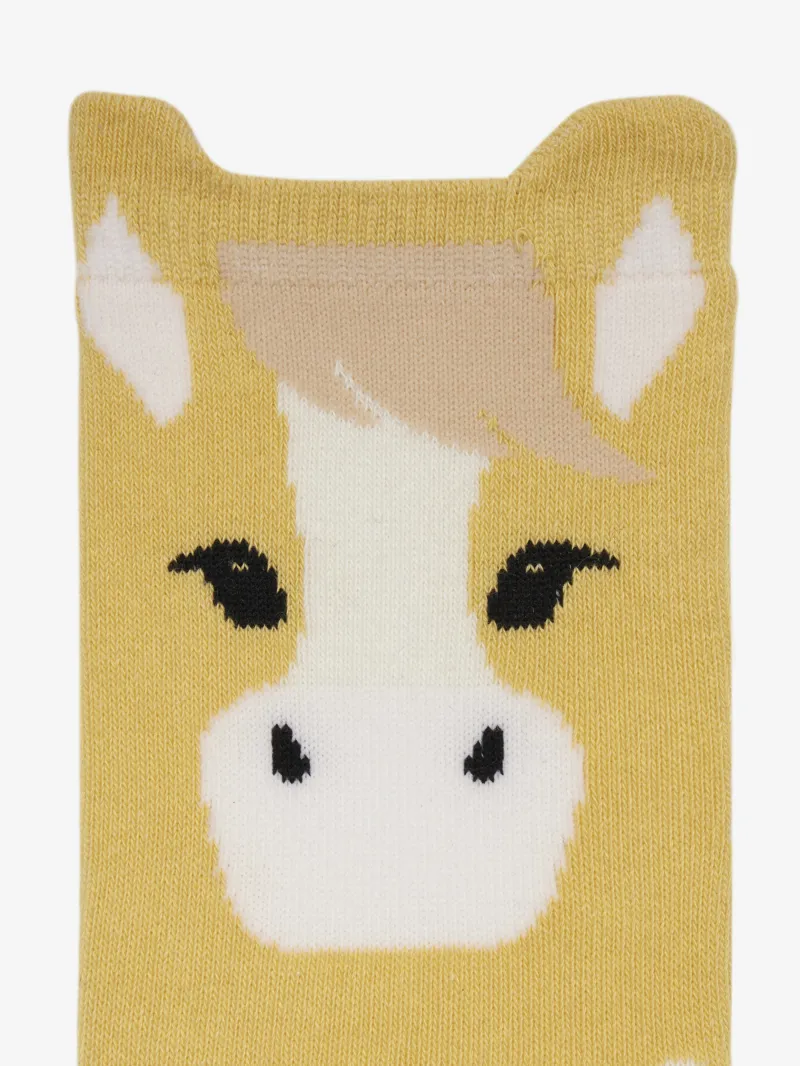 LeMieux Mini Character Socks Lemon-2