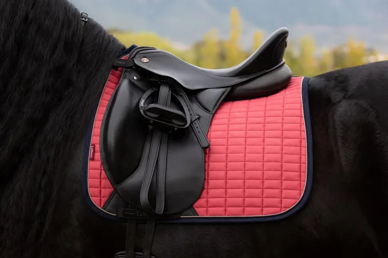 LeMieux Suede Dressage Square Cranberry