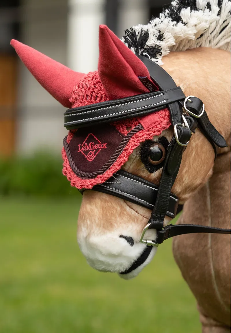LeMieux Toy Pony Fly Hood Cranberry