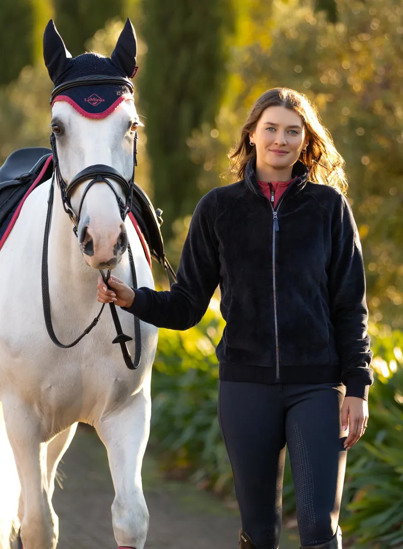 LeMieux Ladies Liberty Fleece Zip Through Navy-2