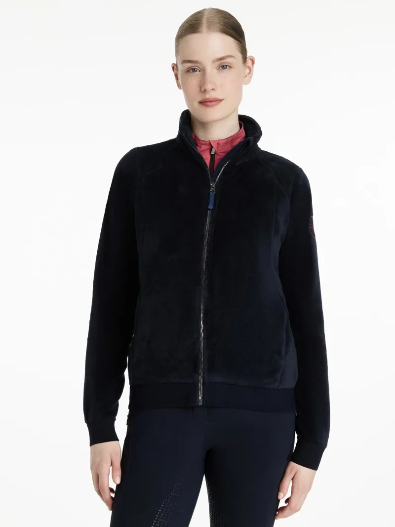 LeMieux Ladies Liberty Fleece Zip Through Navy