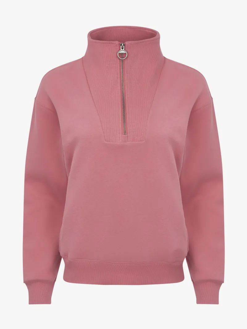 LeMieux Keira Quarter Neck Sweat Cranberry AW25 New Colours-1