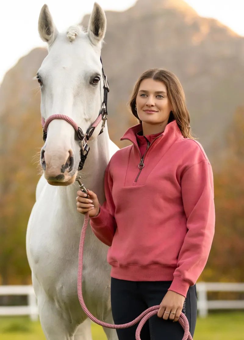 LeMieux Keira Quarter Neck Sweat Cranberry AW25 New Colours