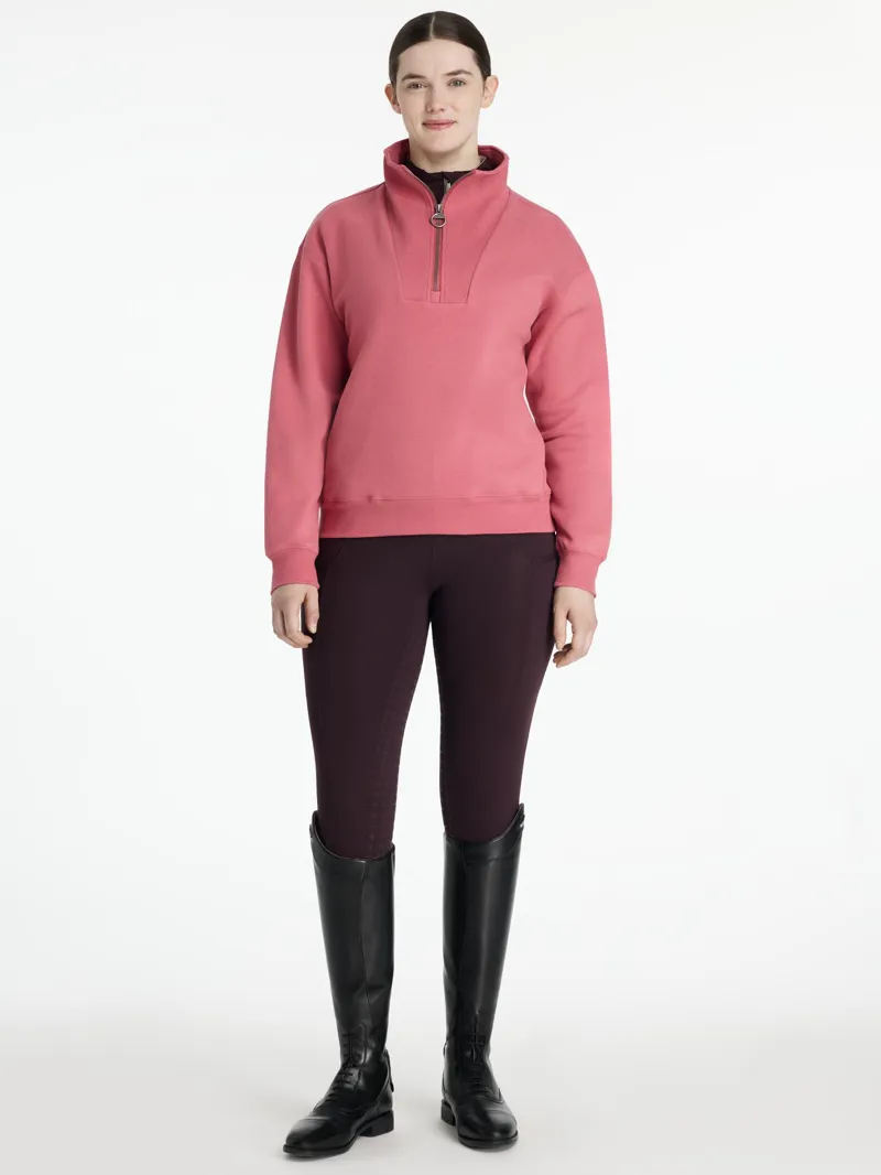 LeMieux Keira Quarter Neck Sweat Cranberry AW25 New Colours-4