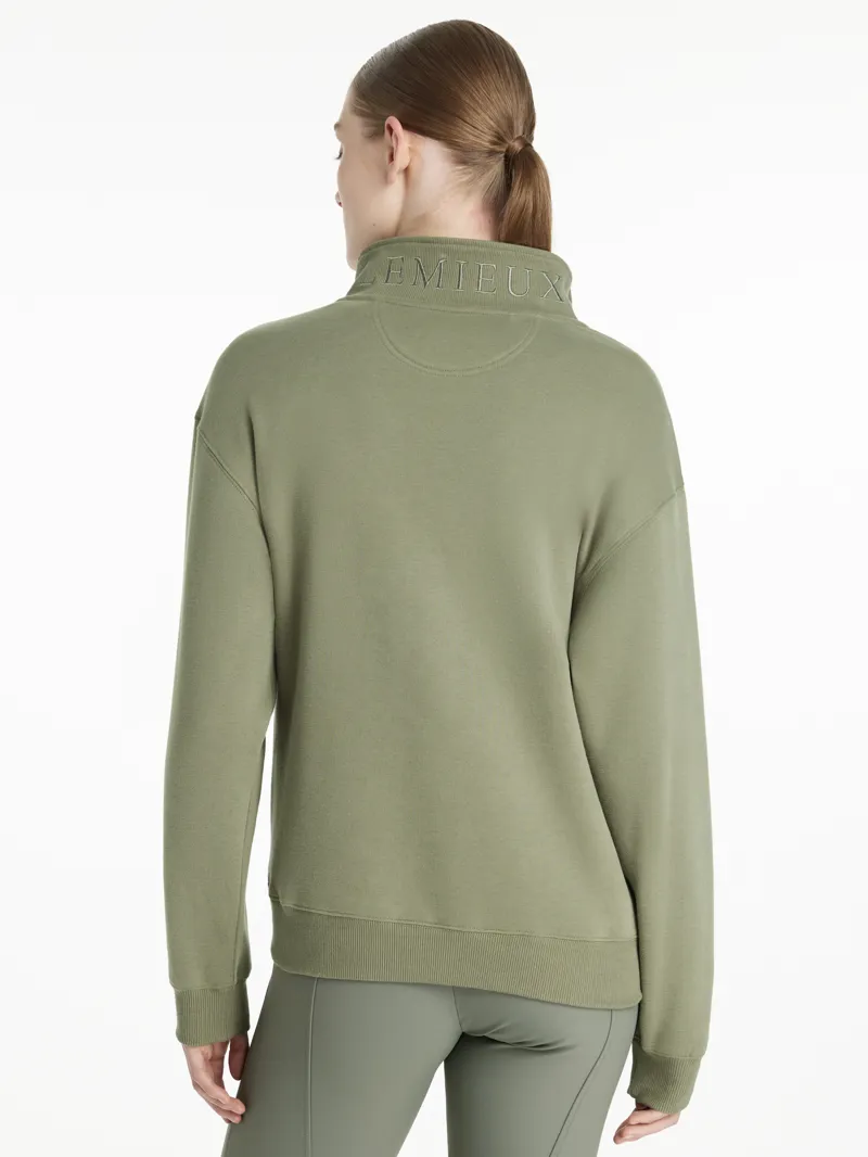 LeMieux Keira Quarter Neck Sweat Rosemary AW25  New Colours-2