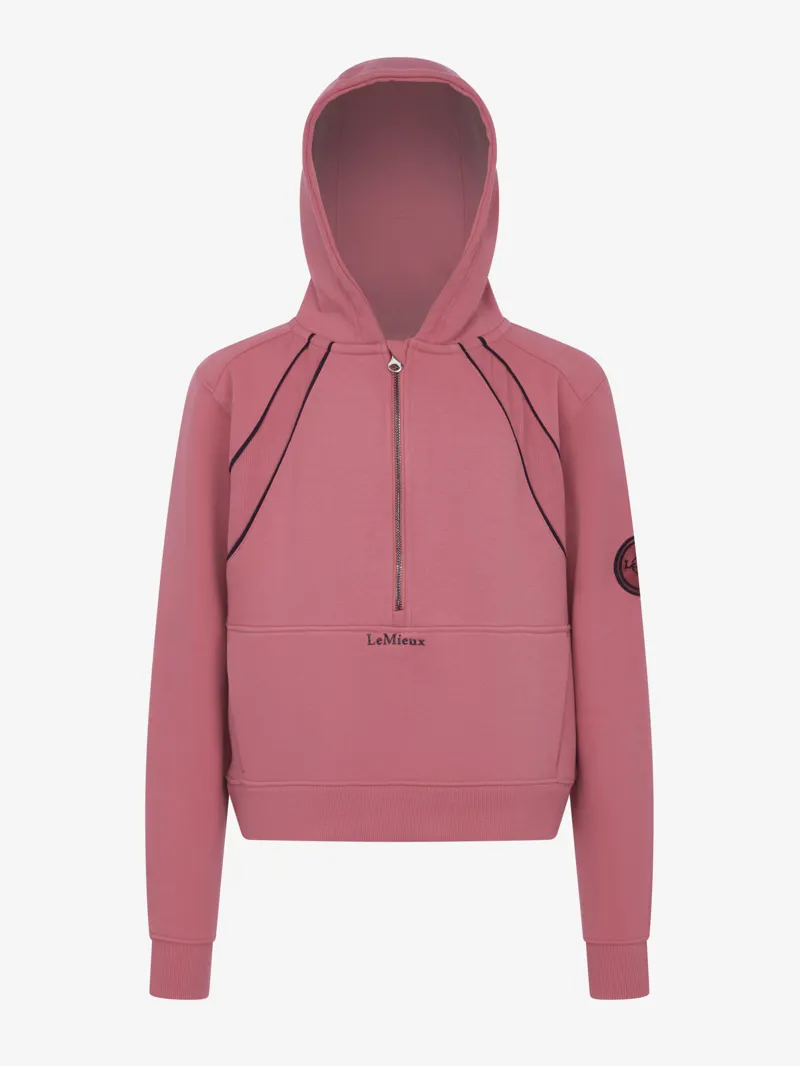 LeMieux Young Rider Hettie Half Zip Hoodie Cranberry