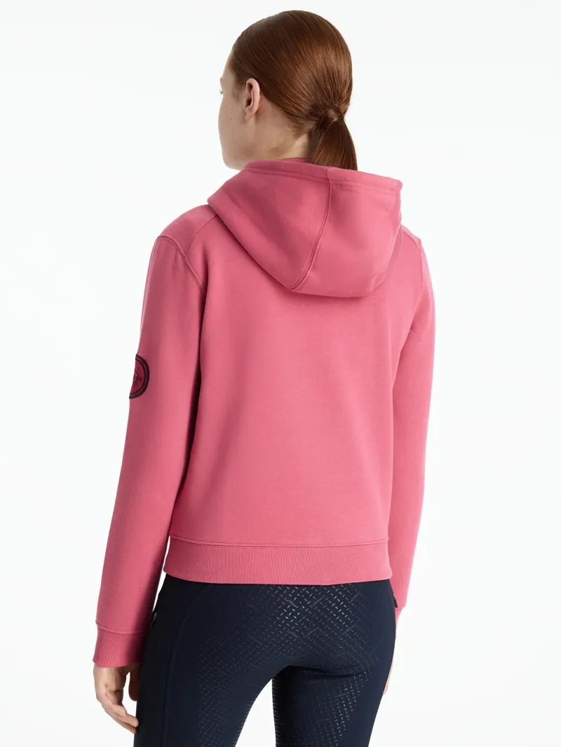 LeMieux Young Rider Hettie Half Zip Hoodie Cranberry-3