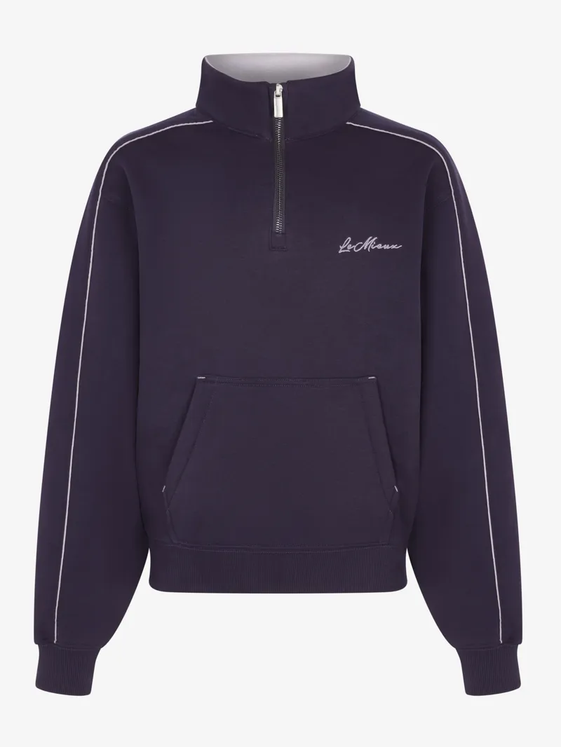 LeMieux Young Rider Kate Quarter Zip Sweat Juniper/Lilac