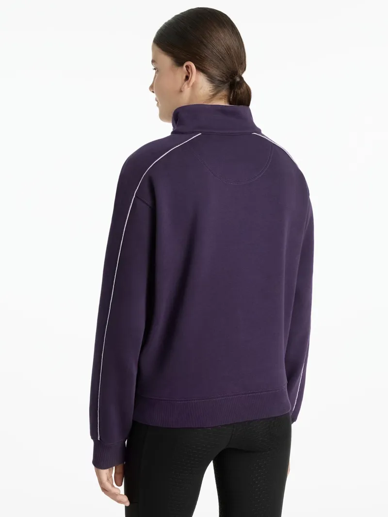 LeMieux Young Rider Kate Quarter Zip Sweat Juniper/Lilac-1