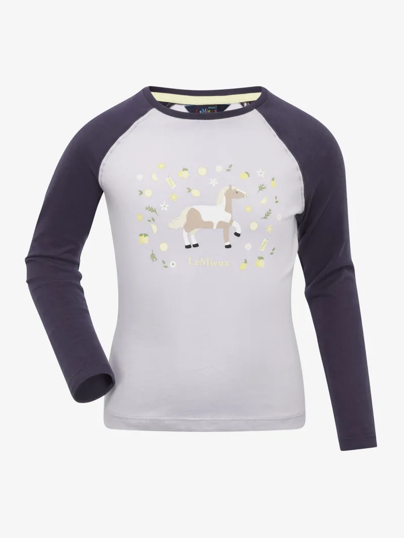 LeMieux Jamie Mini Lemon Long Sleeve Top Lilac-3