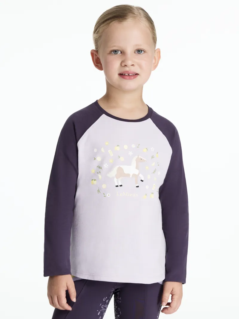 LeMieux Jamie Mini Lemon Long Sleeve Top Lilac