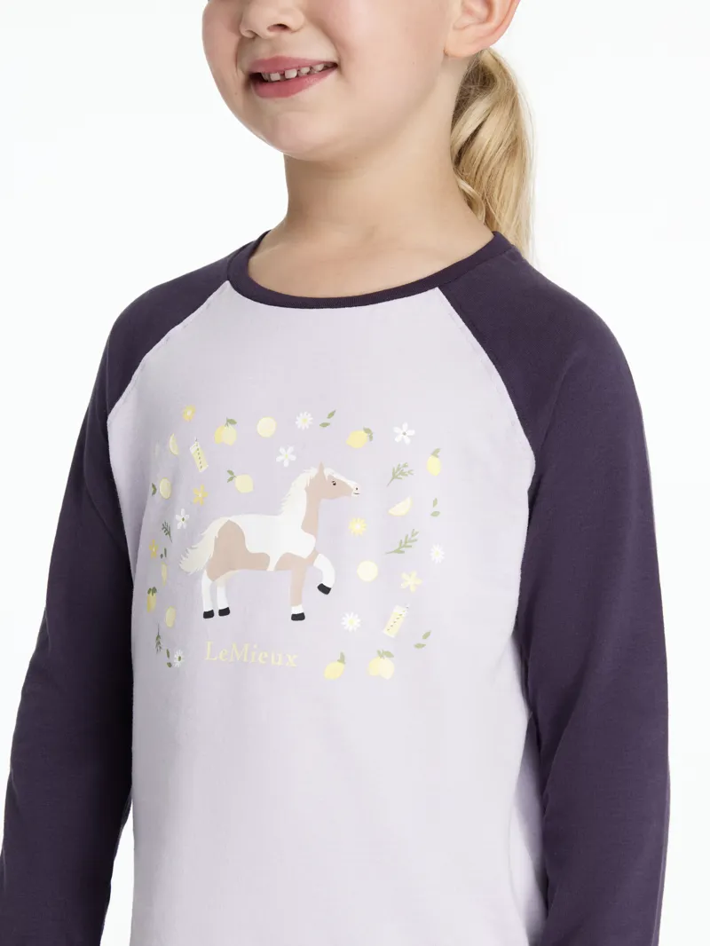 LeMieux Jamie Mini Lemon Long Sleeve Top Lilac-4