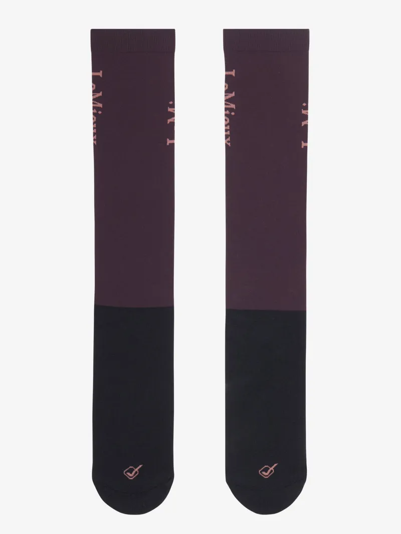 LeMieux Competition Socks 2 Pack Damson