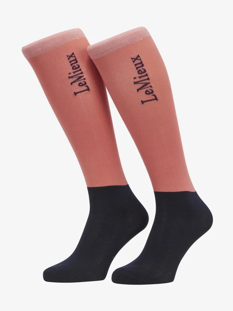 LeMieux Competition Socks 2 Pack Cranberry