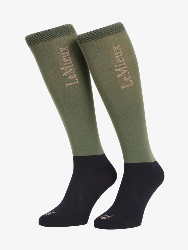 LeMieux Competition Socks 2 Pack Rosemary