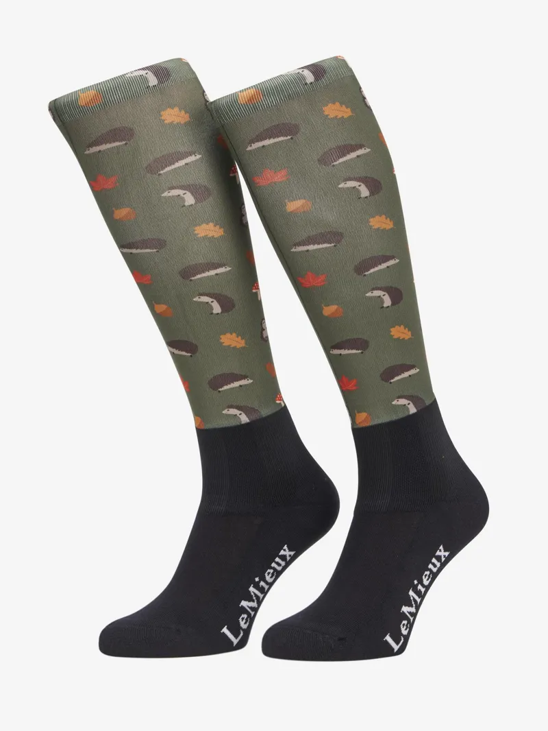 LeMieux Footsie Socks Hedgehogs