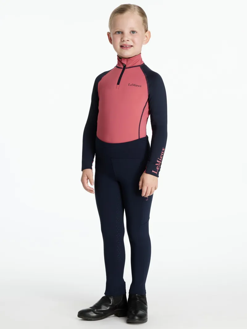 LeMieux Mini Nora Brushed Pull Ons Navy-4