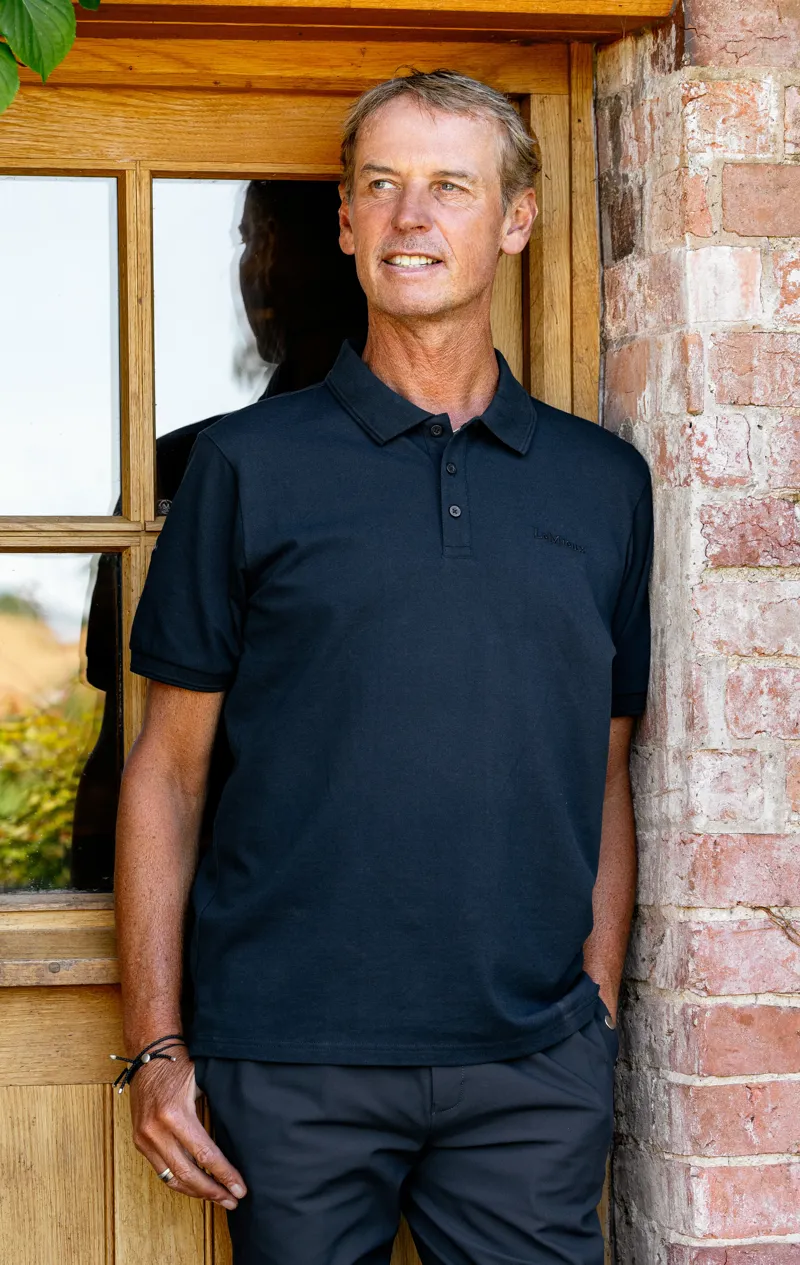 LeMieux Mens Classique Polo Shirt Navy SS26