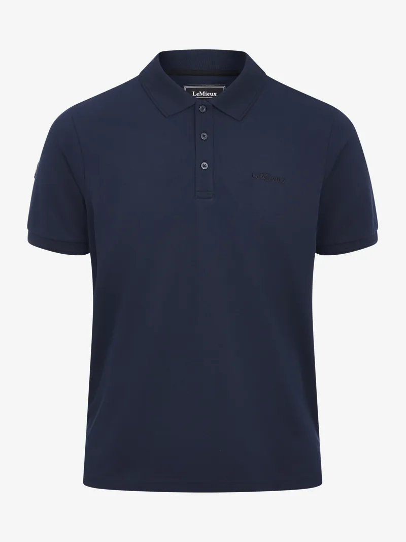 LeMieux Mens Classique Polo Shirt Navy SS26-1
